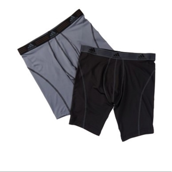 Adidas 2-Pack ClimaLite Sport Midway Briefs - Picture 1 of 2